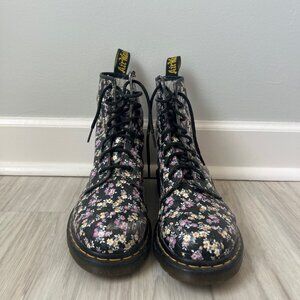Women's Dr. Martens Floral Lace Up Boot - Size 10